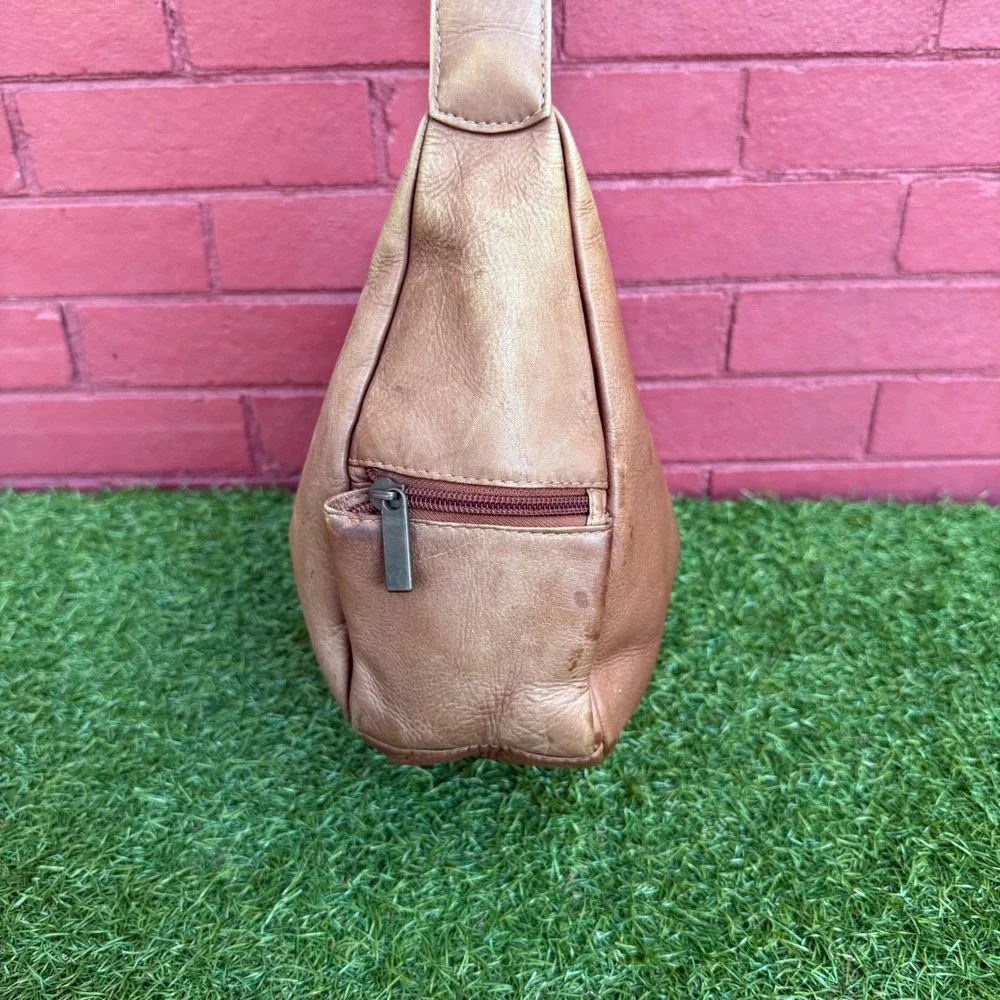 Vintage Y2K Wilsons Leather‎ Hobo Purse Shoulder Bag Women Boho Preppy Brown